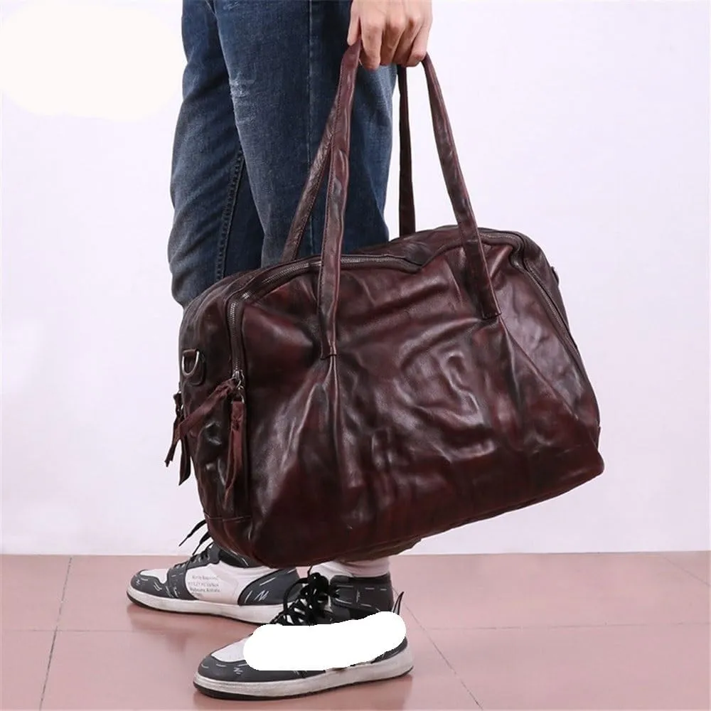 Men's Handbag Casual Fashion Retro Men's Bag Large Capacity Messenger Shoulder Bag Men's Briefcase