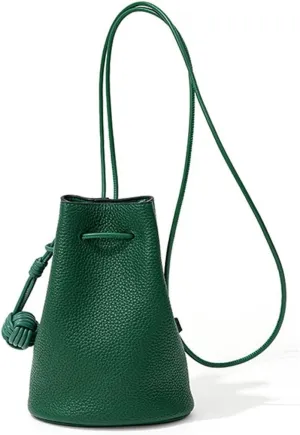 Mini Bucket Bag Small Crossbody Drawstring Shoulder BagFashion Purses/Handbag/Hobo BagVegan Leather Designer Bag