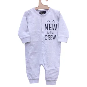 New To The Crew (With Front Button) - Onesie