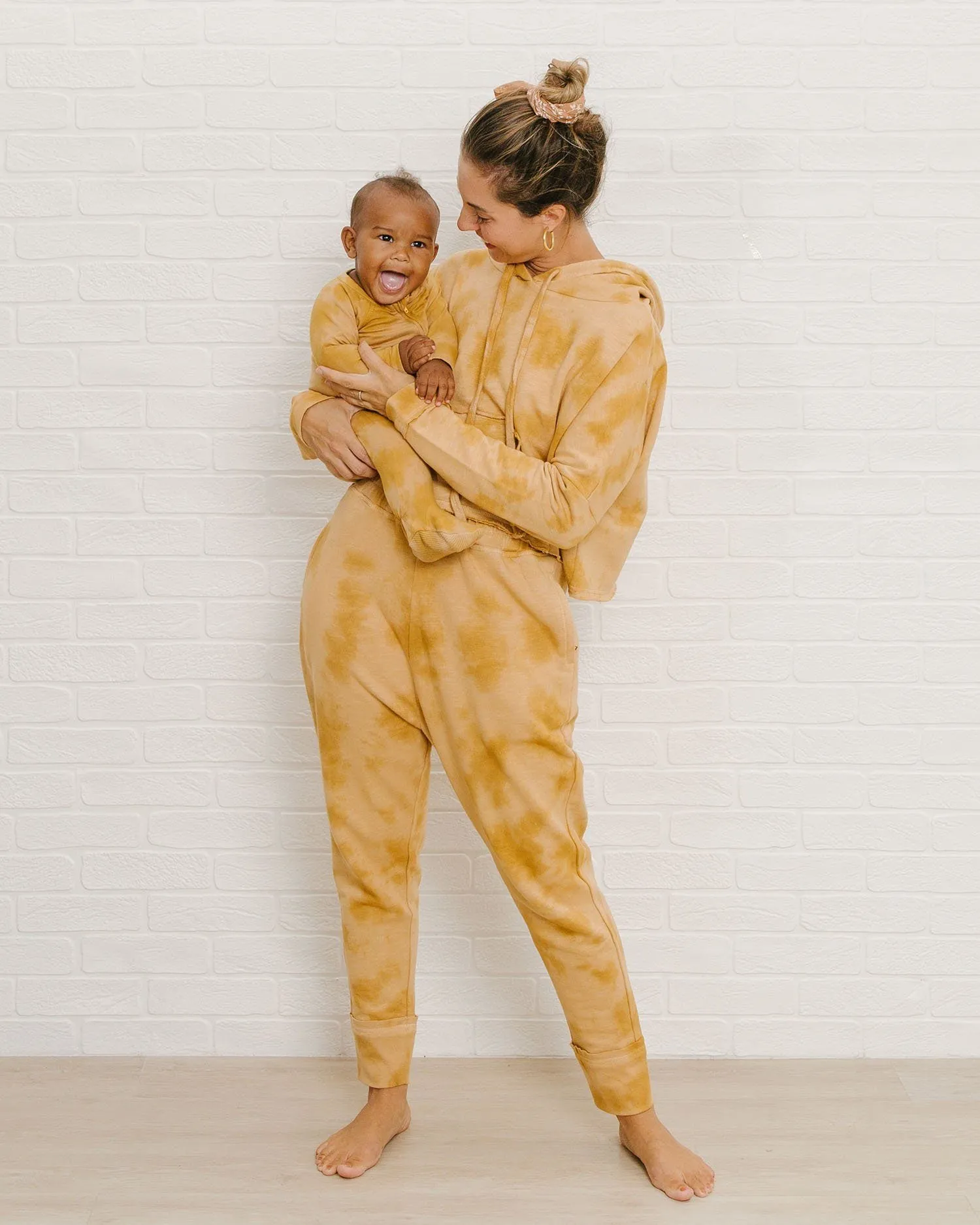 Organic Footed Jumpsuit | Sunset