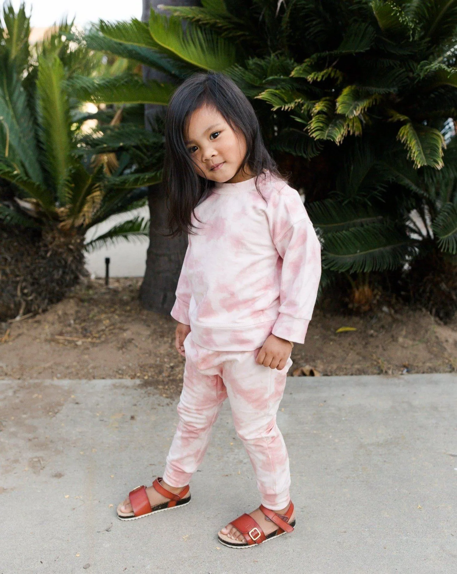 Organic Harem Pants | Pink Sand