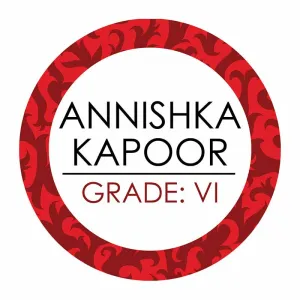 Personalised Simply Red Waterproof Stickers (Round)