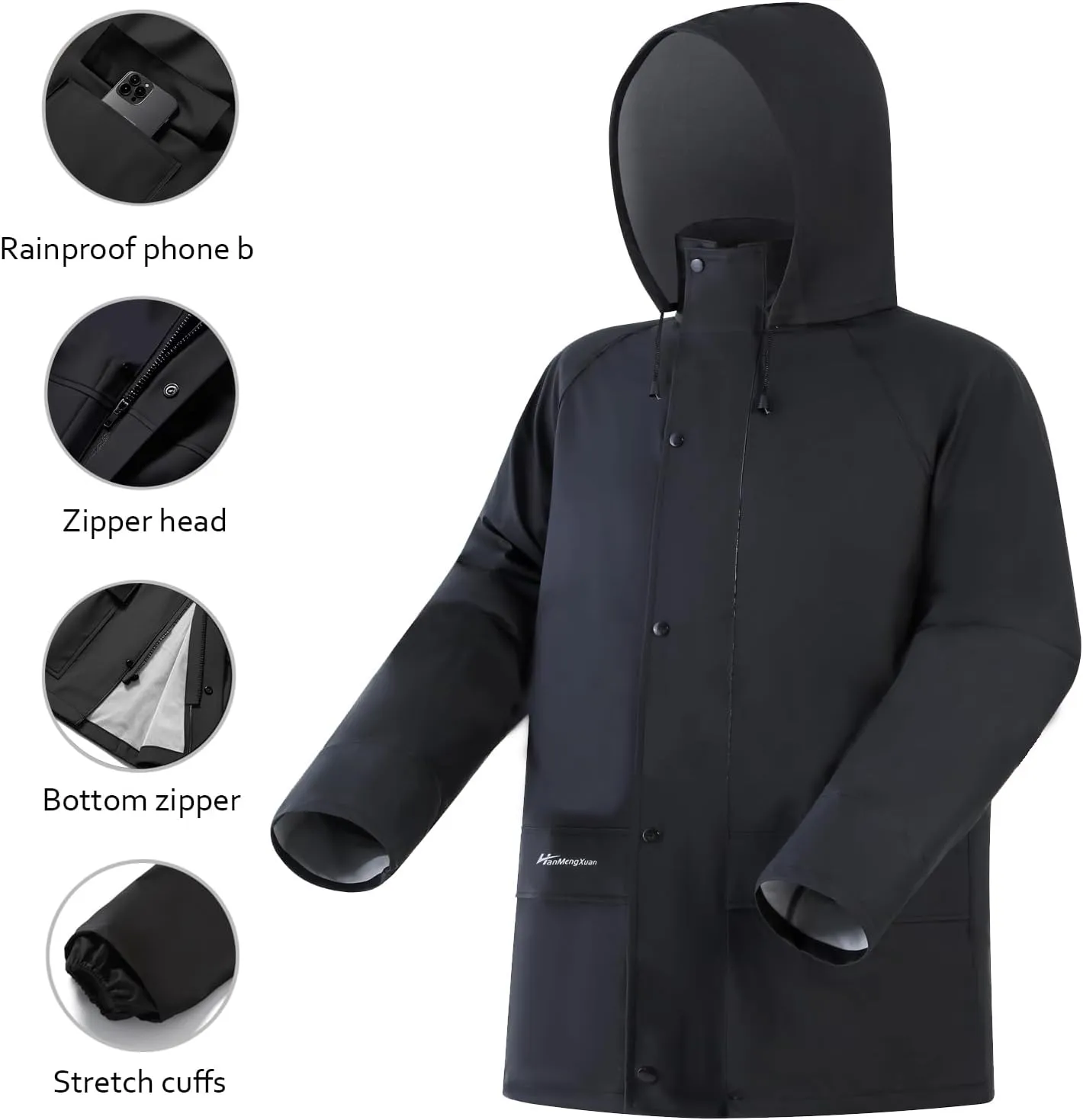 Rain Suit Waterproof Jacket and Trouser Suit Raincoat for Men and Women Outdoor All-Sport