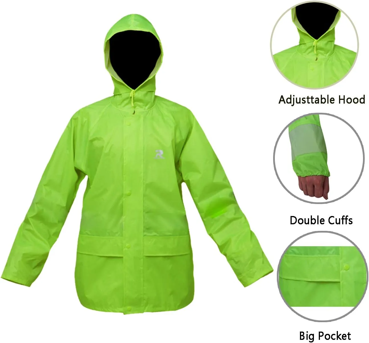 Rain Suits for Men Women Lightweight Rain Gear, Waterproof Rain Jacket with Pants