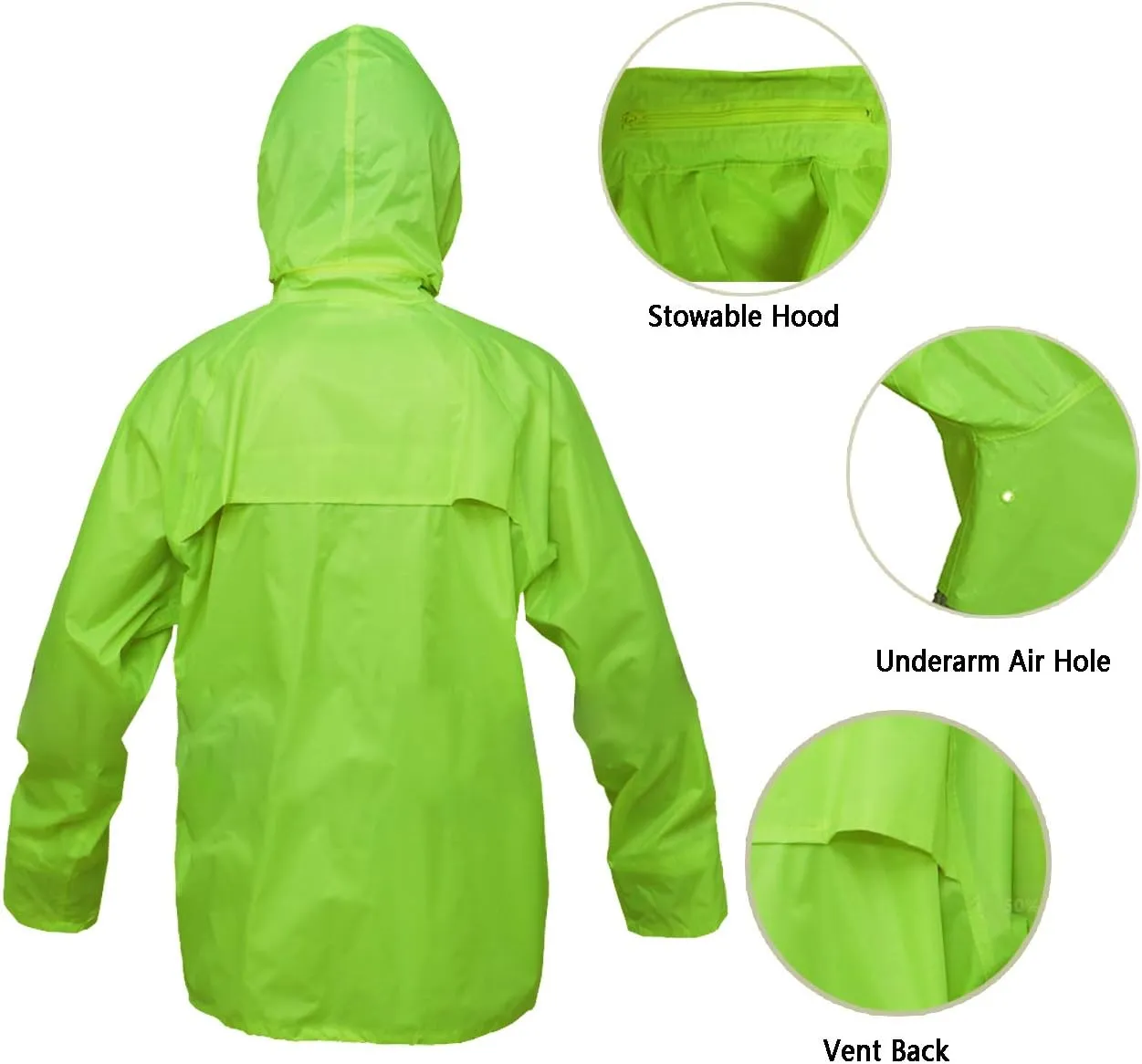 Rain Suits for Men Women Lightweight Rain Gear, Waterproof Rain Jacket with Pants