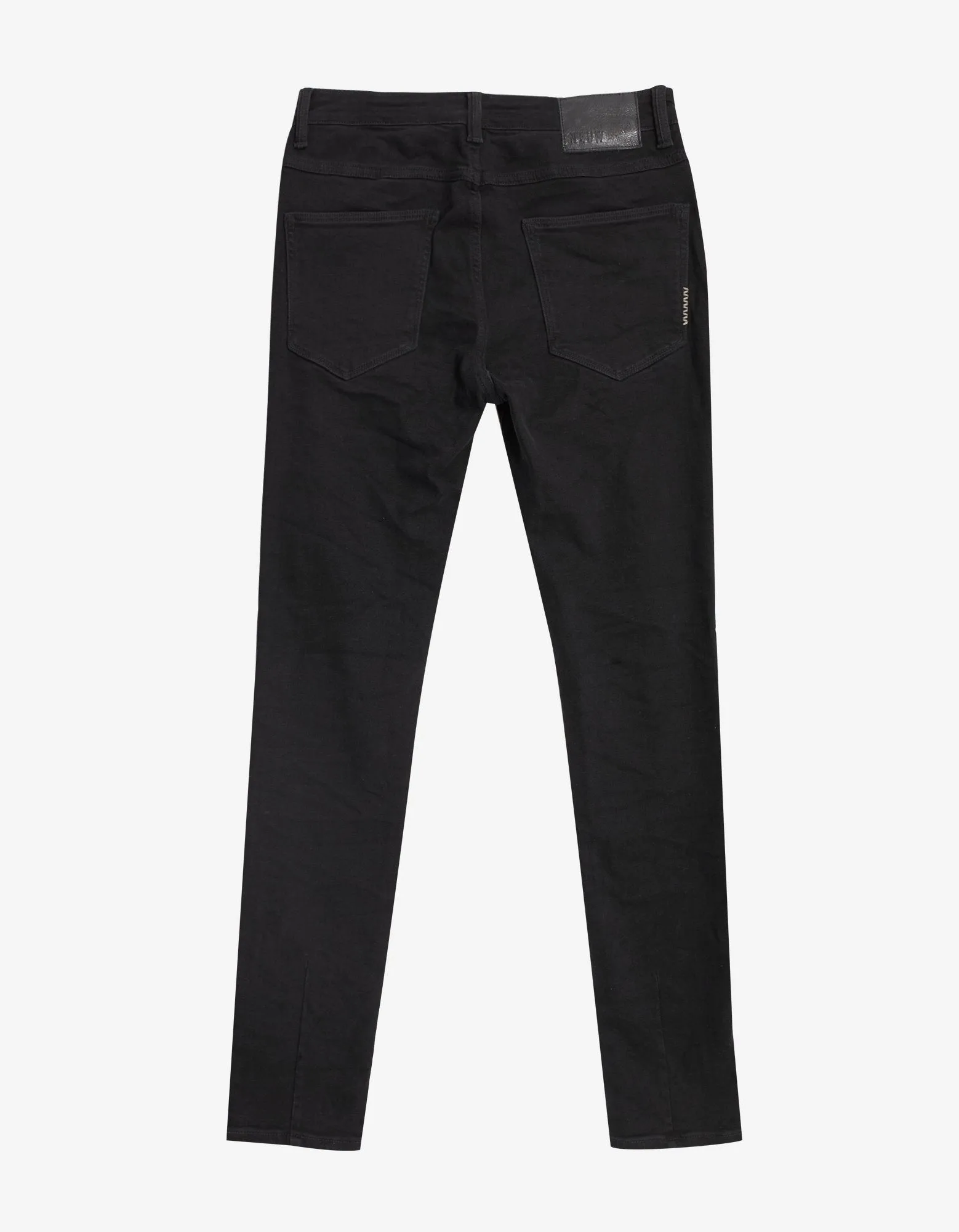Rebel Skinny Friction Distressed Black Jeans -