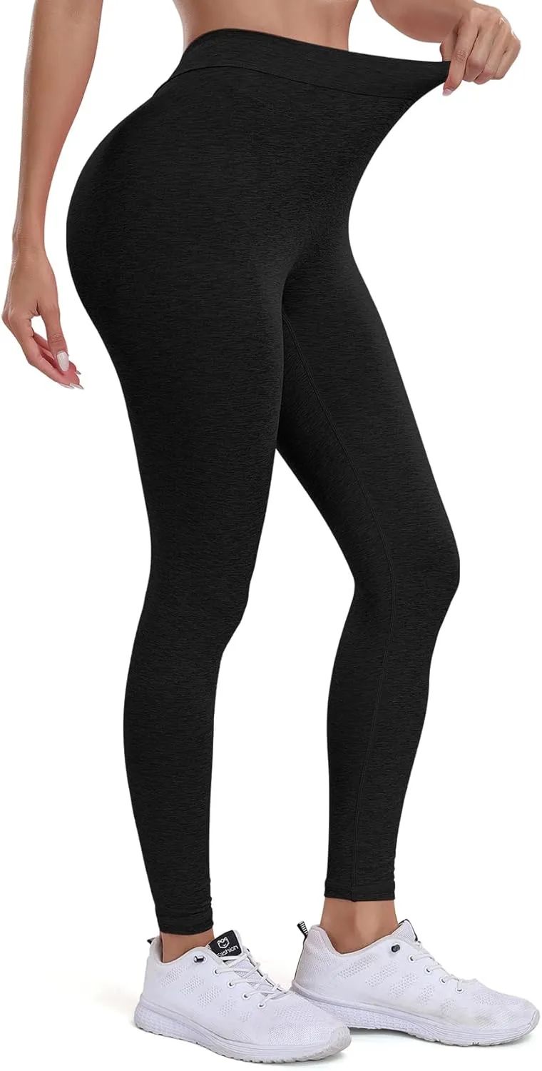 SEASUM Viral V Back Leggings for Women Curves Scrunch Butt Lifting Workout Yoga Pants High Waisted Gym Booty Tights