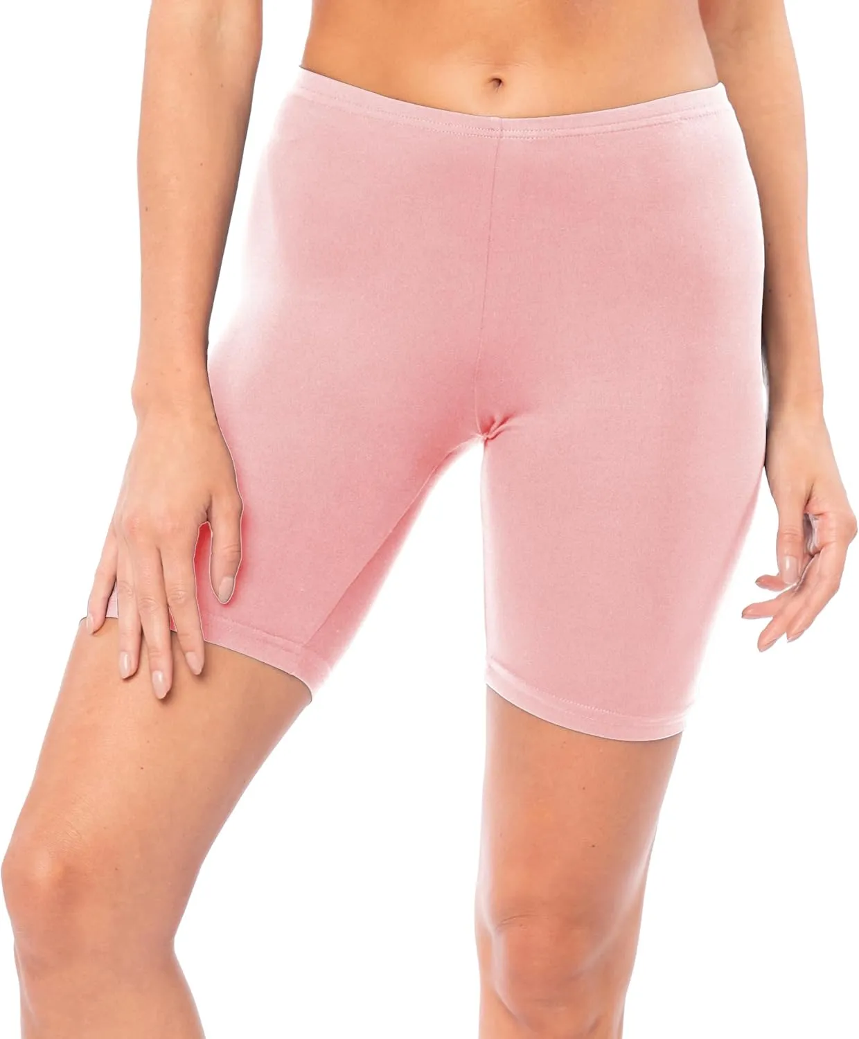 Sexy Basics Womens 12 Pack Cotton Stretch Boyshort Bike Shorts | Yoga, Slip-Short, Boxer-Briefs