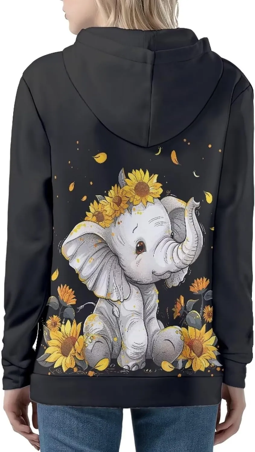Showudesigns Women's Clothing Zip Up Hoodies XS-5XL Fashion Sweatshirts Clothes Fall Pullover Tops