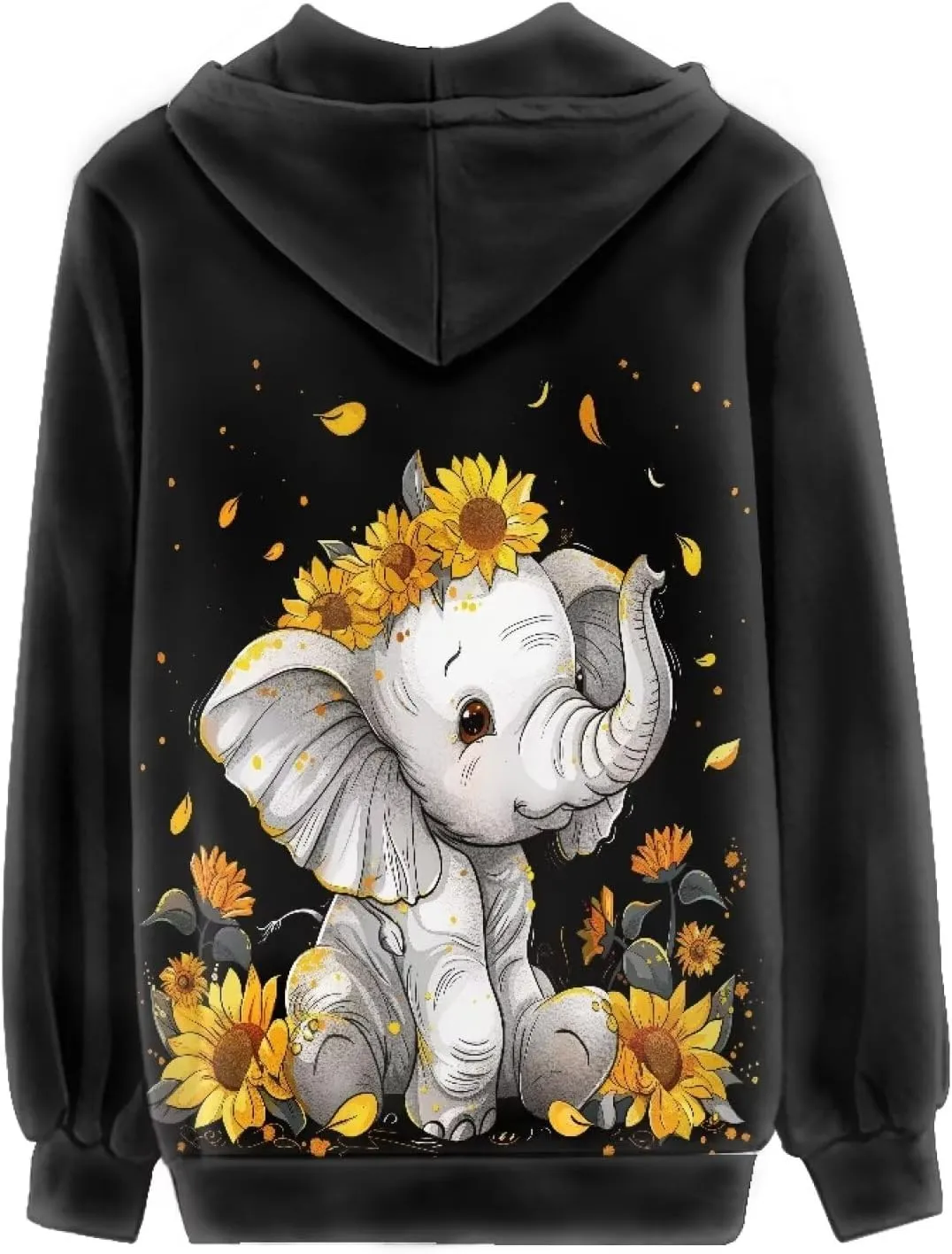 Showudesigns Women's Clothing Zip Up Hoodies XS-5XL Fashion Sweatshirts Clothes Fall Pullover Tops