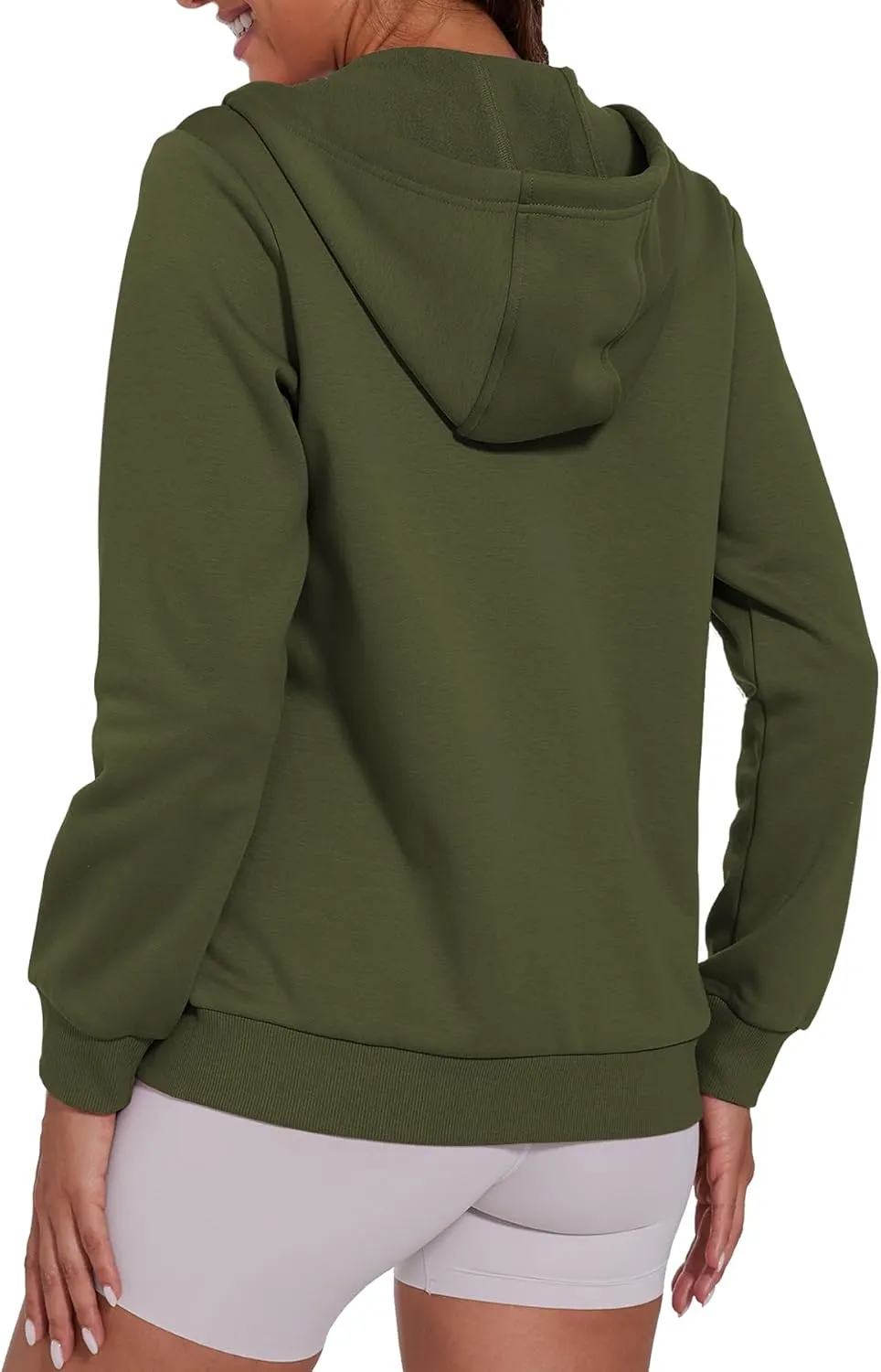 SMENG Womens Zip Up Hoodies Long Sleeve Fit Hooded Sweatshirts 2024 Casual Lightweight Jacket