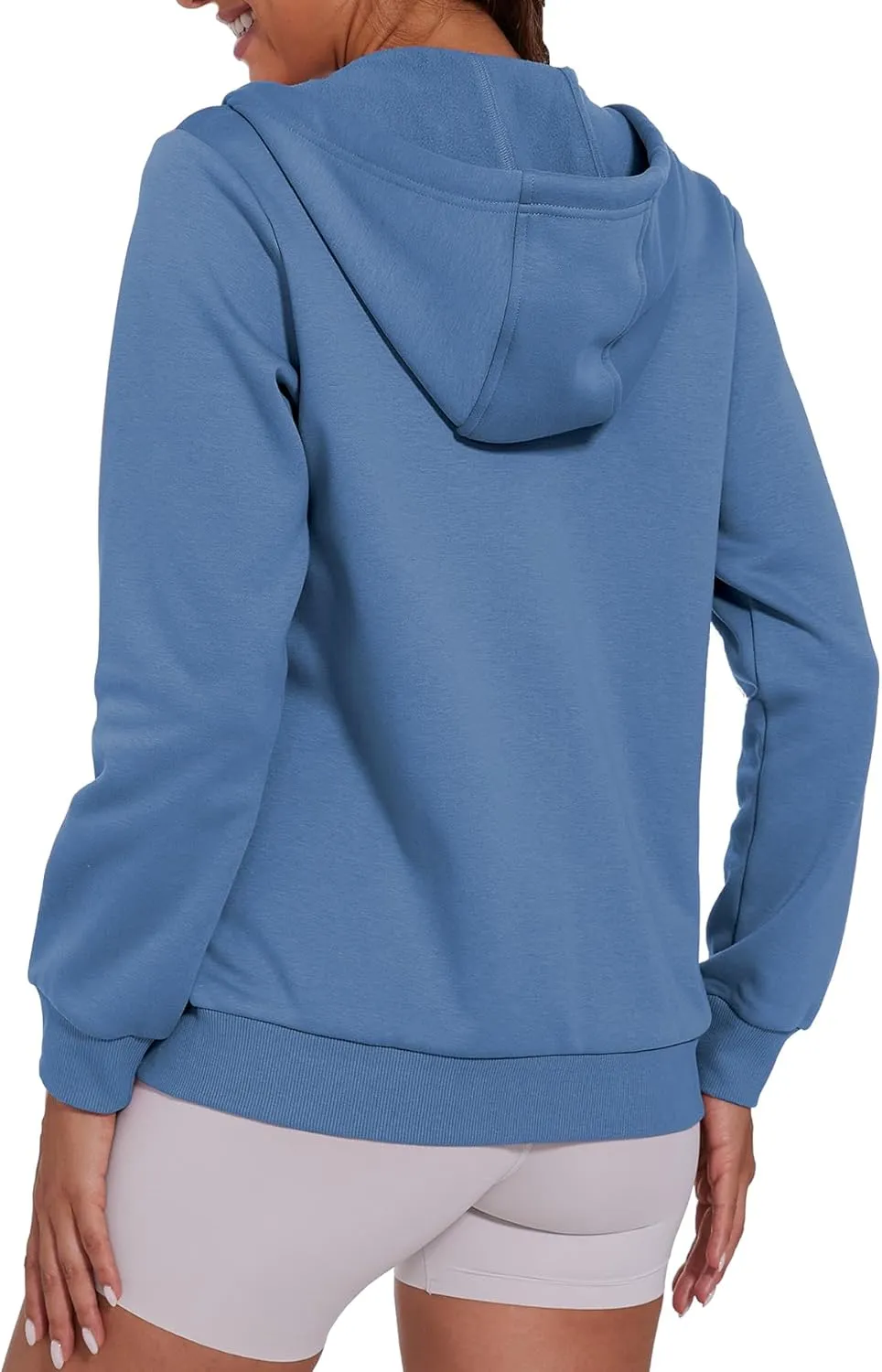 SMENG Womens Zip Up Hoodies Long Sleeve Fit Hooded Sweatshirts 2024 Casual Lightweight Jacket