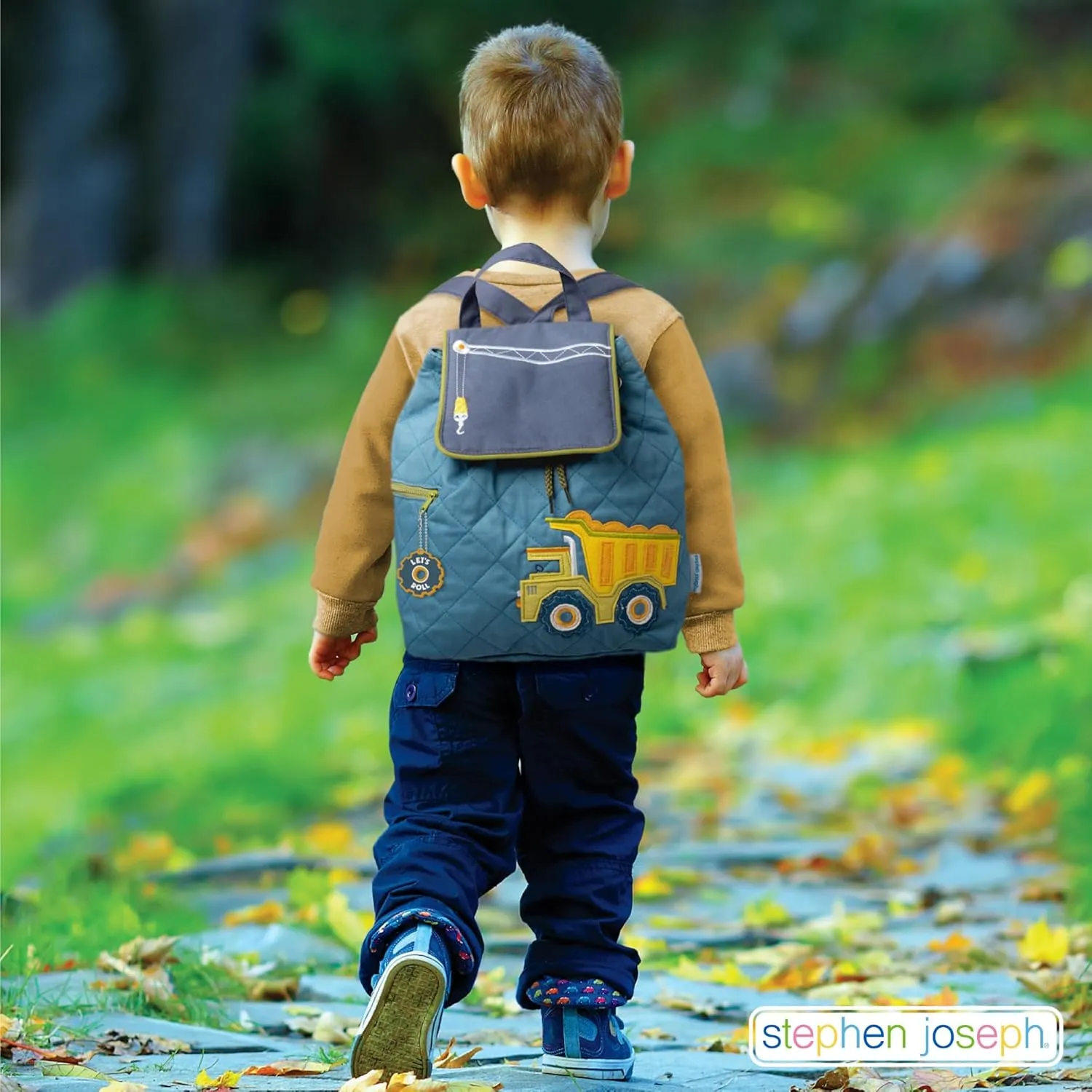 Stephen Joseph Kids' Unisex Toddler Back to School, Quilted Backpack, Bug, One Size