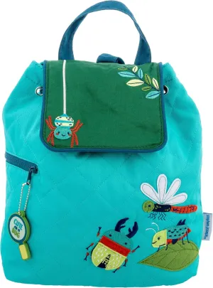 Stephen Joseph Kids' Unisex Toddler Back to School, Quilted Backpack, Bug, One Size