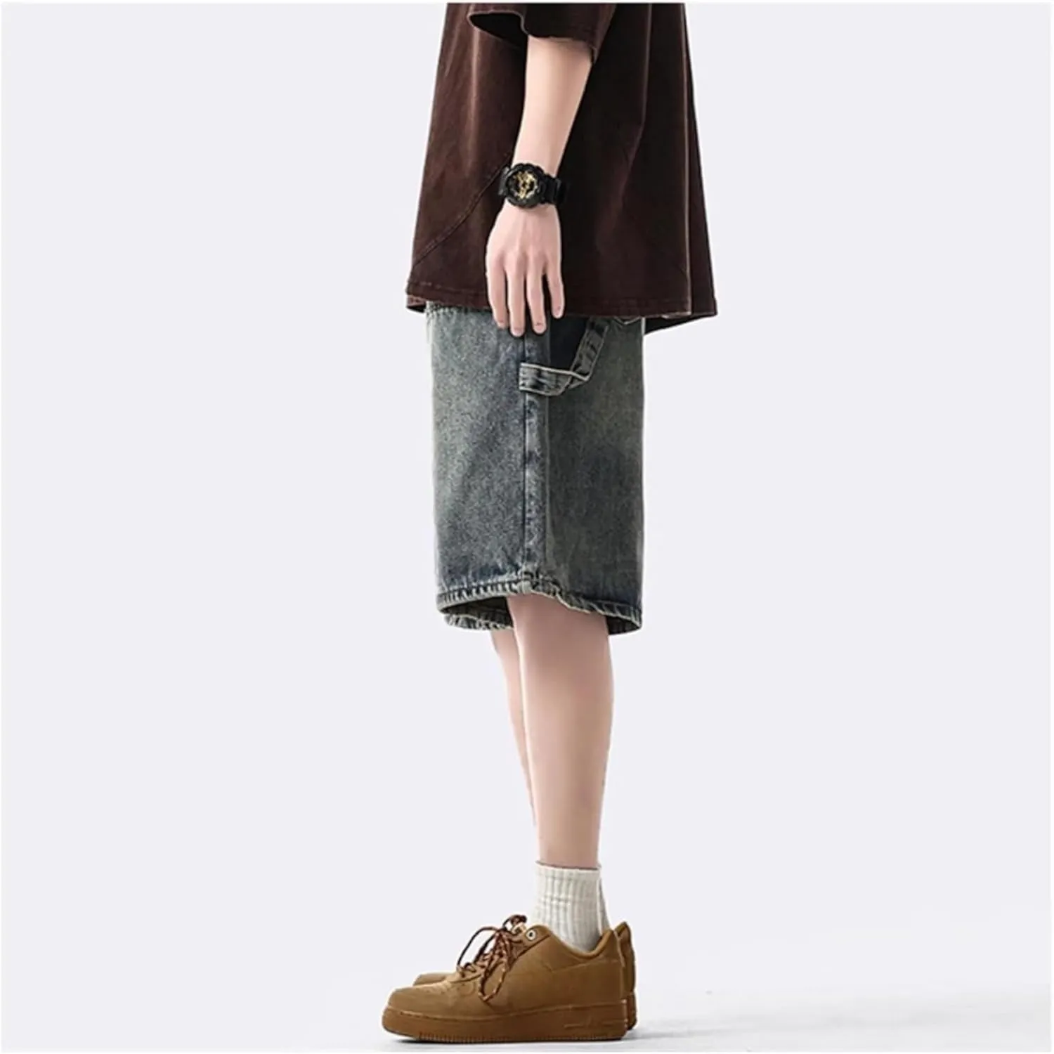 Streetwear Baggy Jorts Summer Y2K Vintage Acid Wash Jean Shorts Fashion