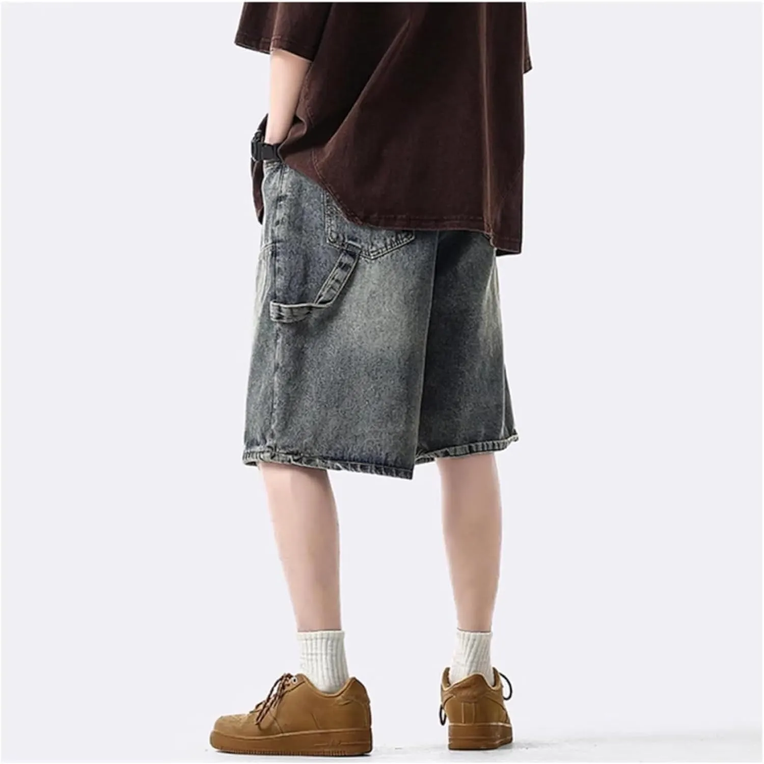 Streetwear Baggy Jorts Summer Y2K Vintage Acid Wash Jean Shorts Fashion