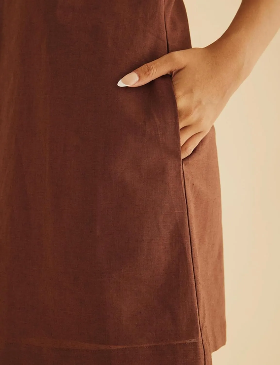 Summer Linen Mini Dress for Women Sleeveless Square Neck Tank Shift Dresses Causal Backless Solid Short Sundress