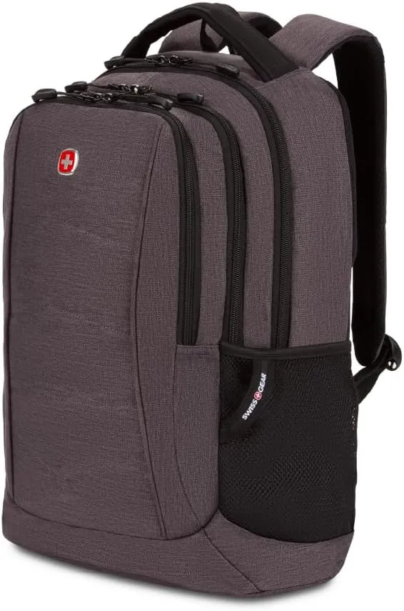 SwissGear 5668 Laptop Backpack, Dark Grey Heather, 18.25 Inches