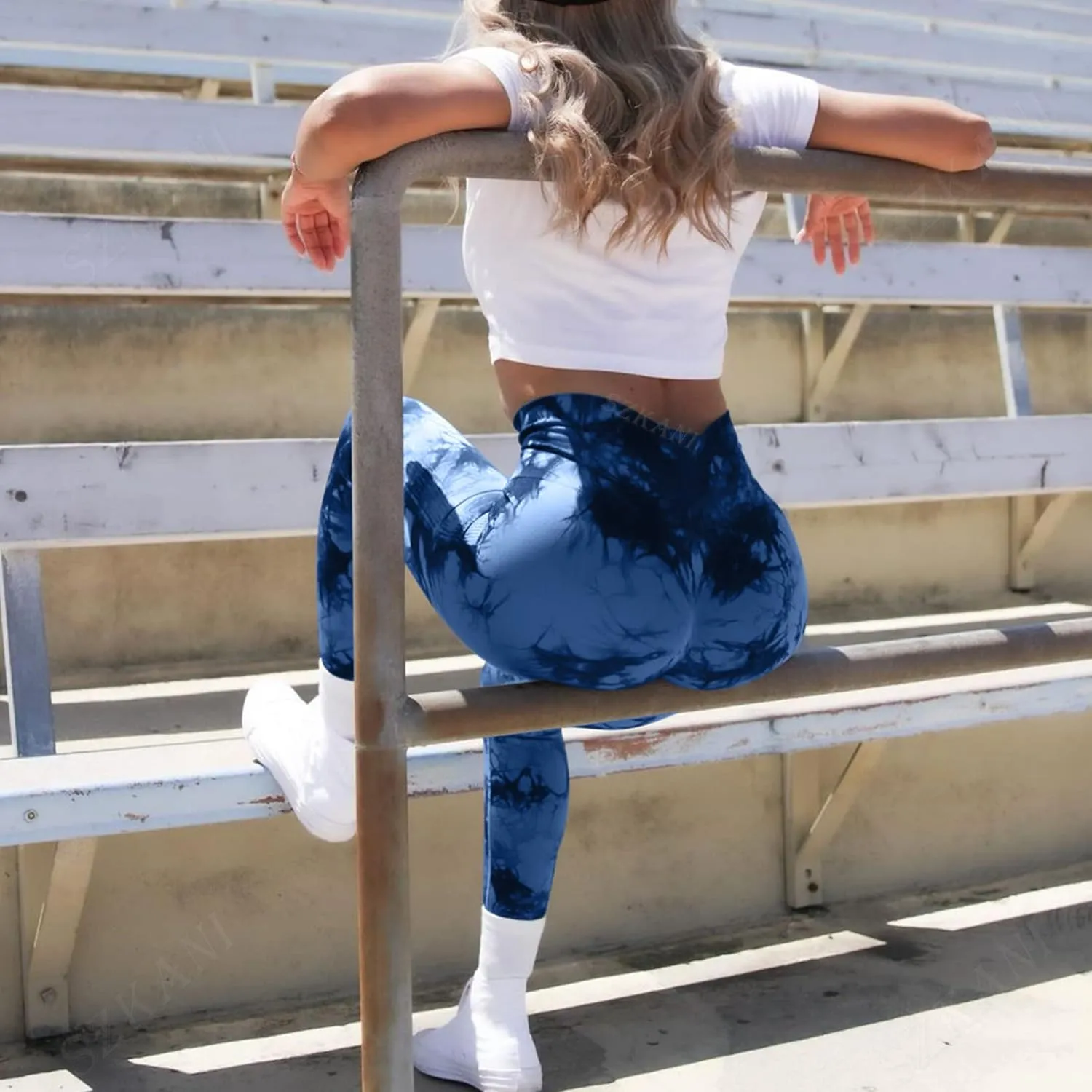 SZKANI Butt Lifting Leggings for Women Booty High Waisted Workout Yoga Pants Scrunch Butt Gym Seamless Booty Tight