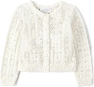 The Children's Place Baby Girls' and Toddler Long Sleeve Knit Button Front Cardigan