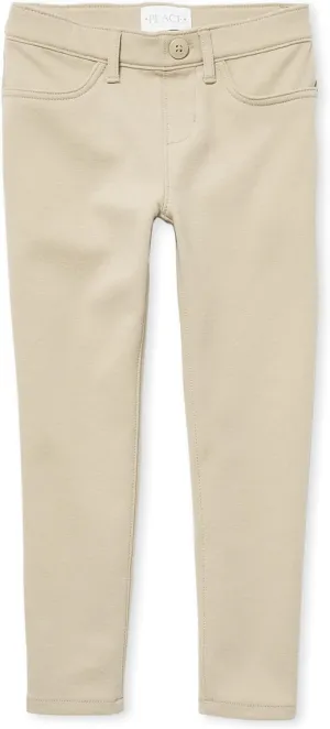 The Children's Place Girl's Ponte Knit Pull On Jeggings, Sandy, 18