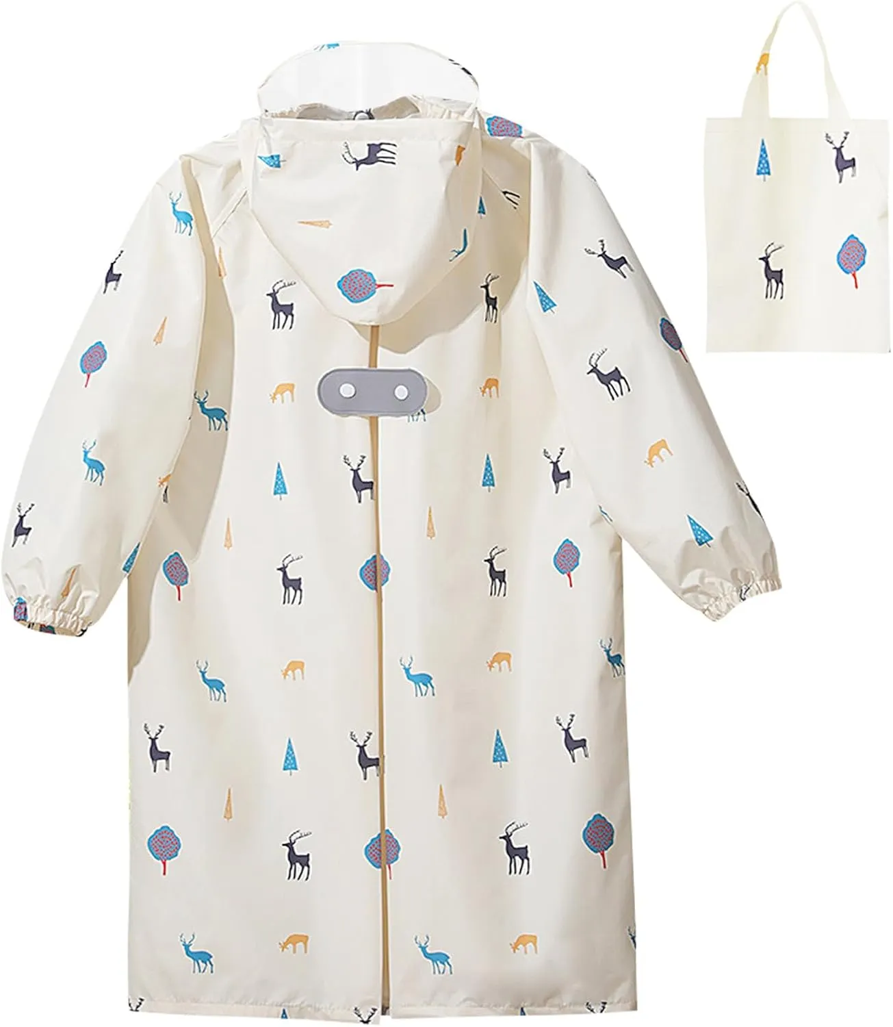 Toddler Kids Raincoat Boys Girls Rain Jacket Waterproof Rain Poncho Reusable Outwear Rainwear Rain Suit