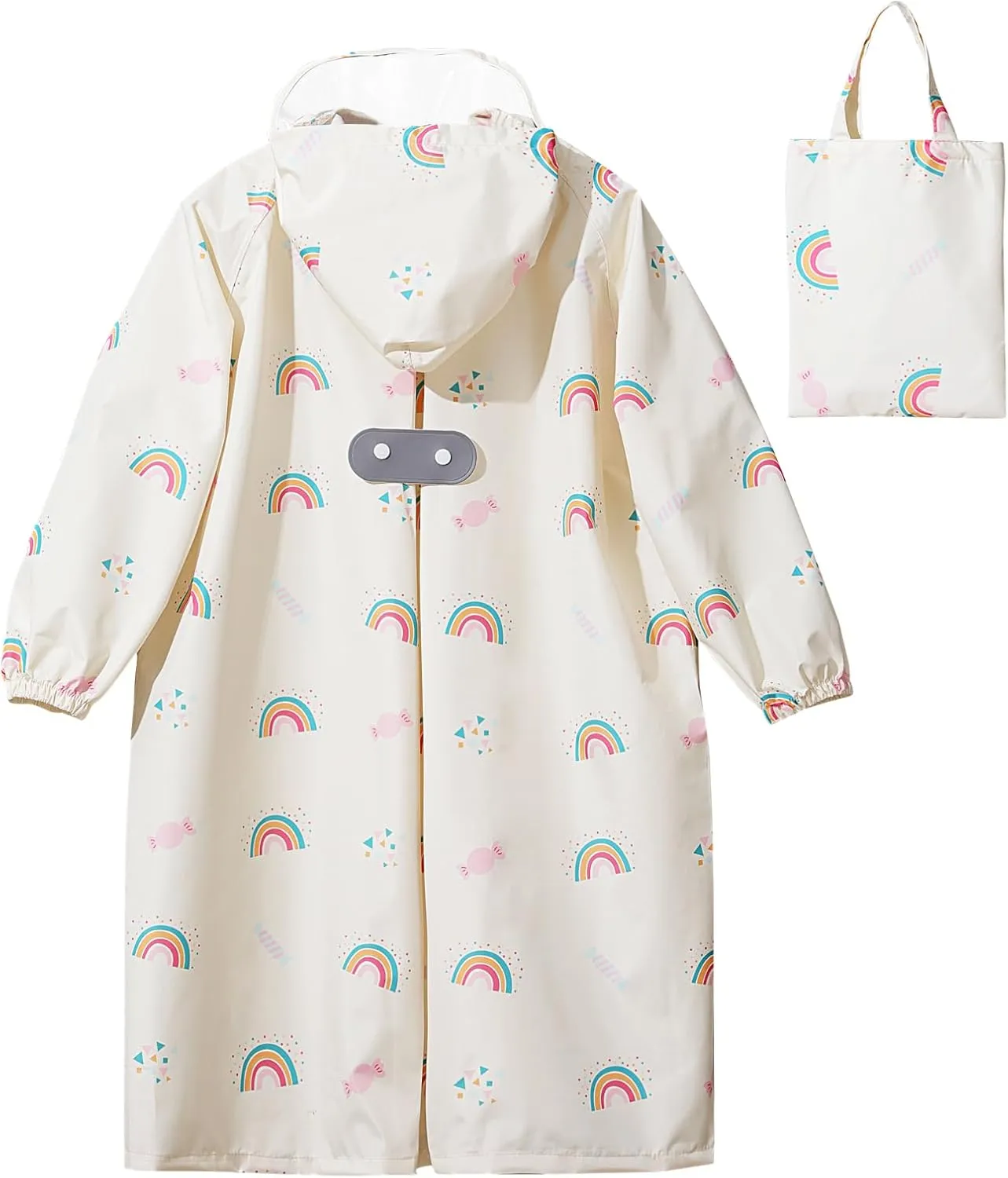Toddler Kids Raincoat Boys Girls Rain Jacket Waterproof Rain Poncho Reusable Outwear Rainwear Rain Suit