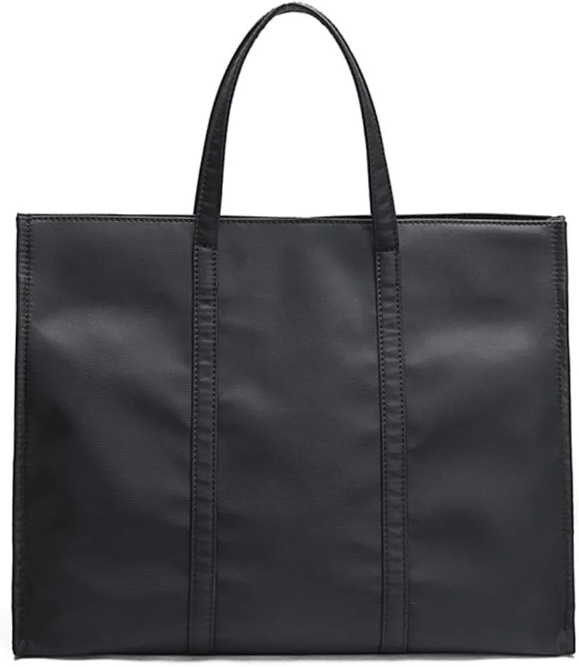 Tote Bag Handbag Shoulder Bag Satchel Purses For Ladies Women (Black-nylon)