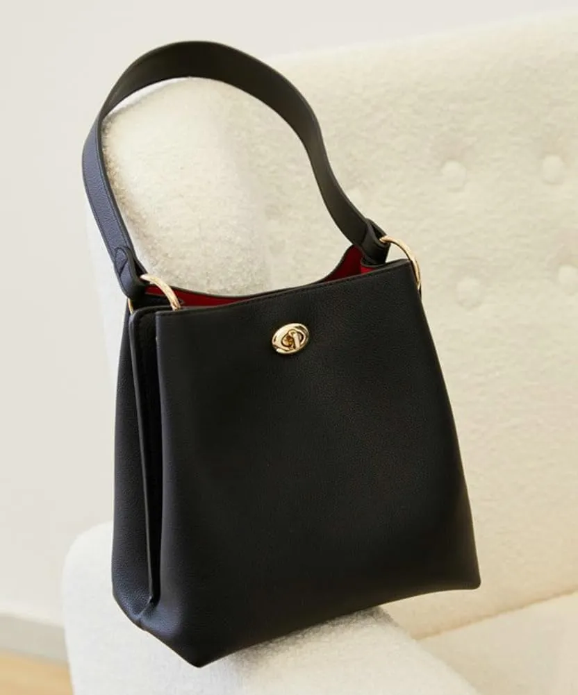 Trendy Bucket Bags Women 2025 Spring Vegan Leather Shoulder Crossbody Purses Satchel Hobo Handbags Removeable Strap