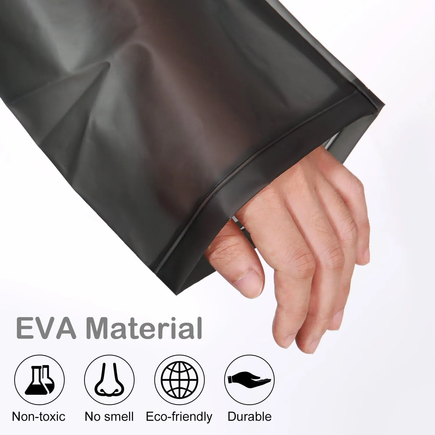 UNIQUEBELLA EVA Raincoat Waterproof Rain Poncho Reusable Unisex for Women Long Rain Cape