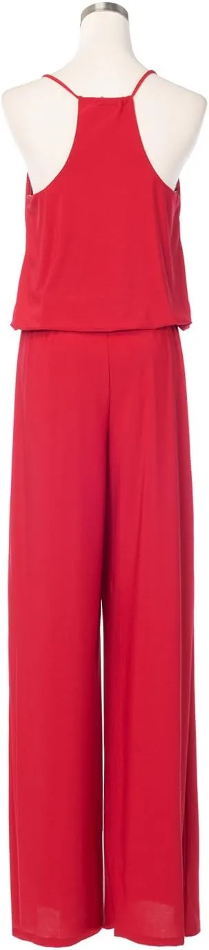 URBAN K Women's Plus and Regular Size Racer Back Jumpsuits and Rompers