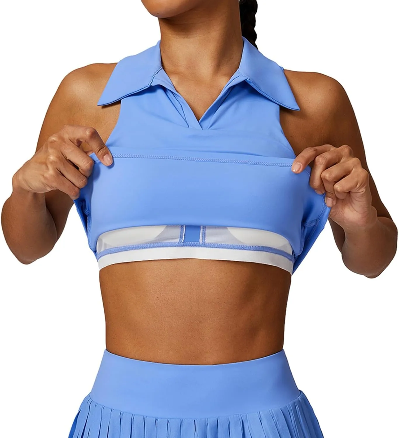 Valcatch Women Pleated Tennis Skirt with Pockets Shorts Youths Girls High Waisted Athletic Golf Skorts Workout Sports Skirts
