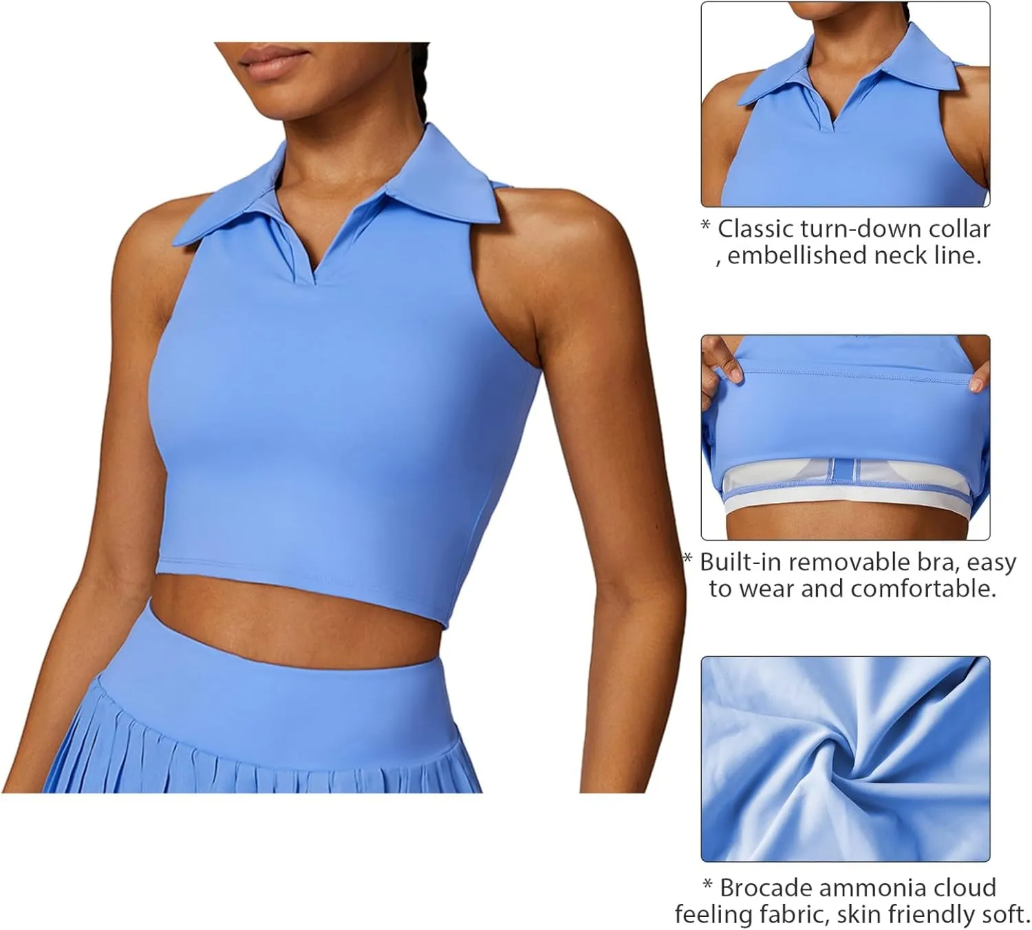 Valcatch Women Pleated Tennis Skirt with Pockets Shorts Youths Girls High Waisted Athletic Golf Skorts Workout Sports Skirts