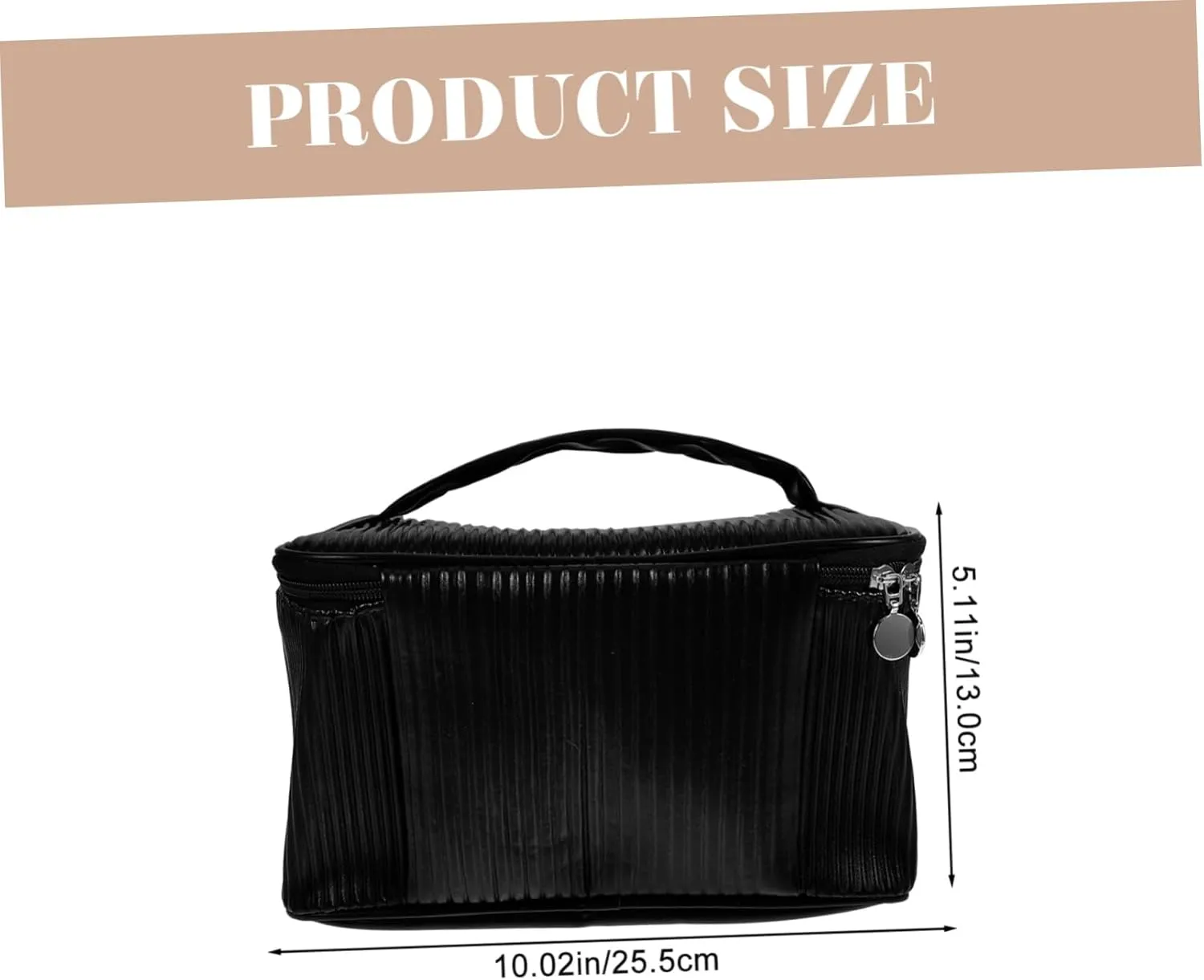 VANZACK Travel Toiletry Bag Women's Makeup Bag Large Capacity Cosmetics Organizer Leather Makeup Pouch