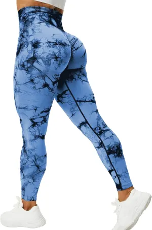 VOYJOY Seamless Leggings for Women High Waist Yoga Pants Scrunch Butt Lifting Elastic Tights