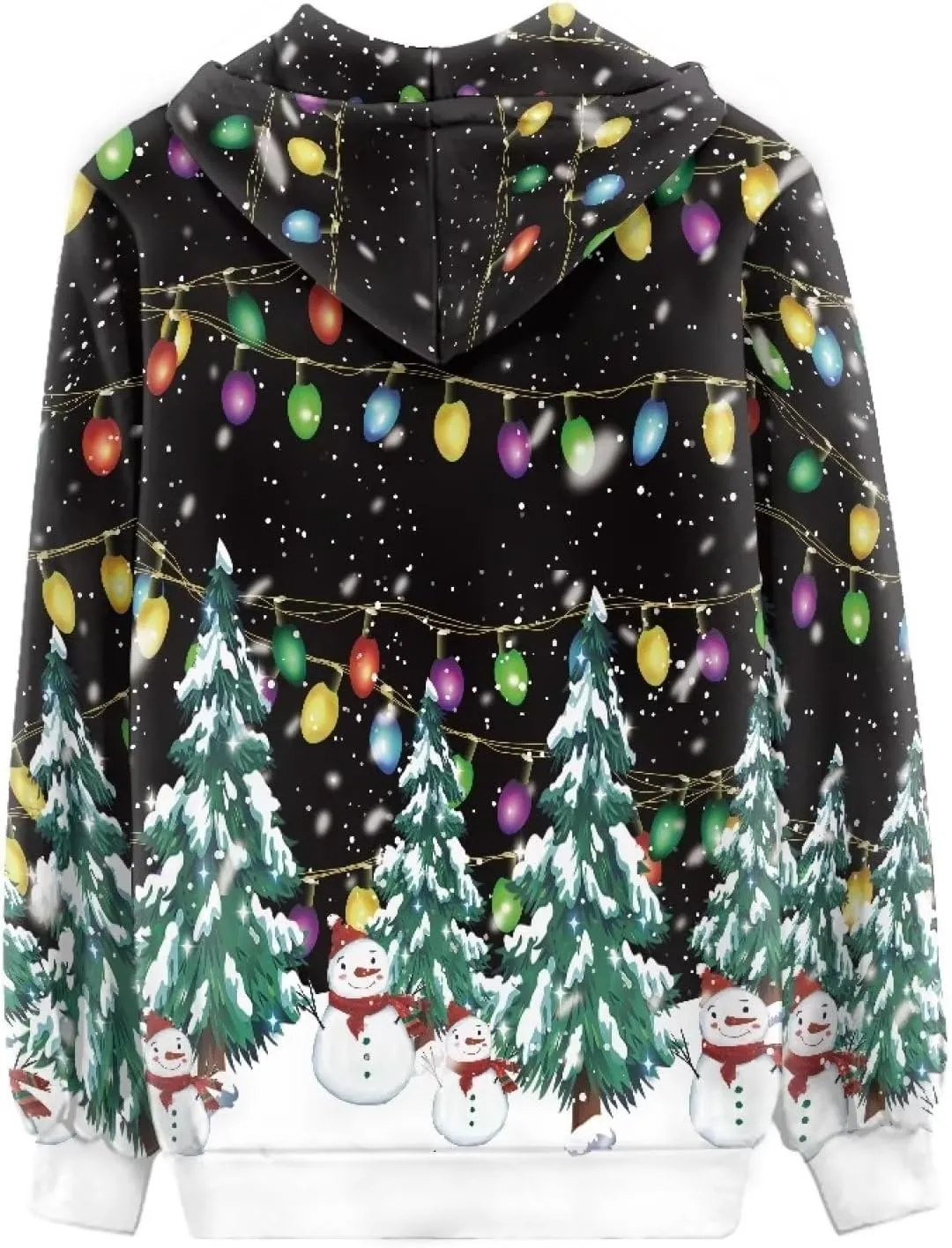 Women Zip Up Hoodies Casual Oversized Long Sleeve Jacket Loose Drawstring Sweatshirt with Pockets