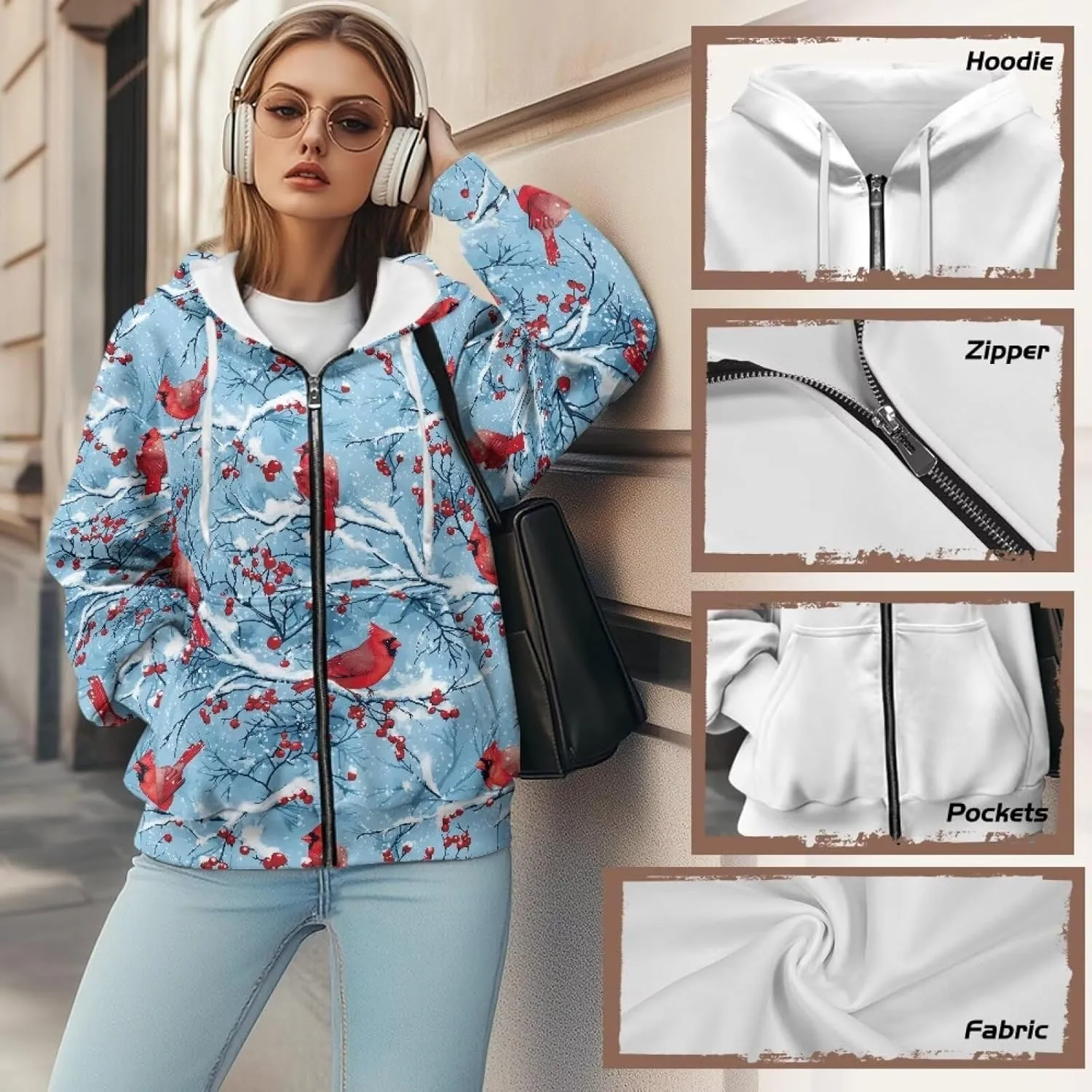 Women's Drawstring Zip Up Hoodies Plus Size Casual Sweatshirts with Pocket Workout Yoga Jacket