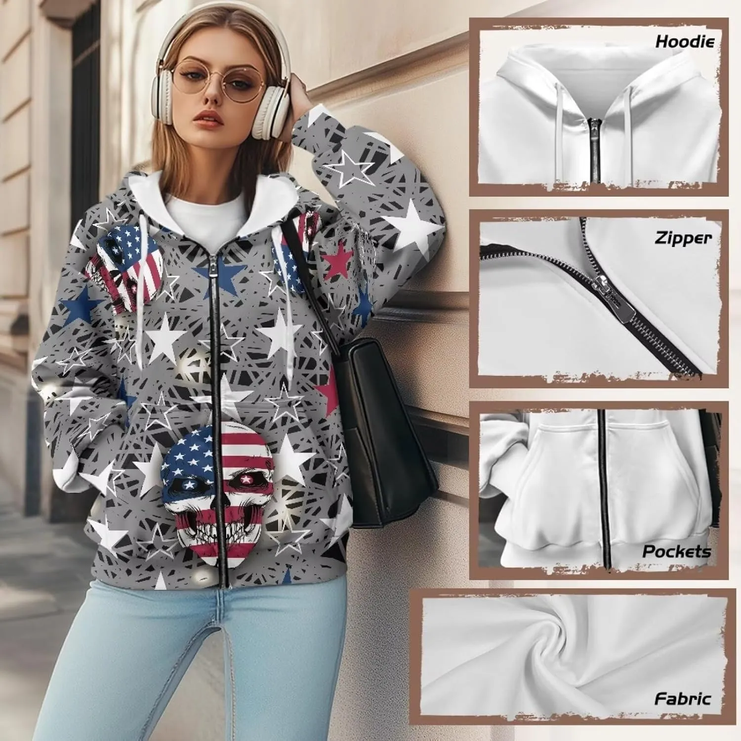 Women's Drawstring Zip Up Hoodies Plus Size Casual Sweatshirts with Pocket Workout Yoga Jacket