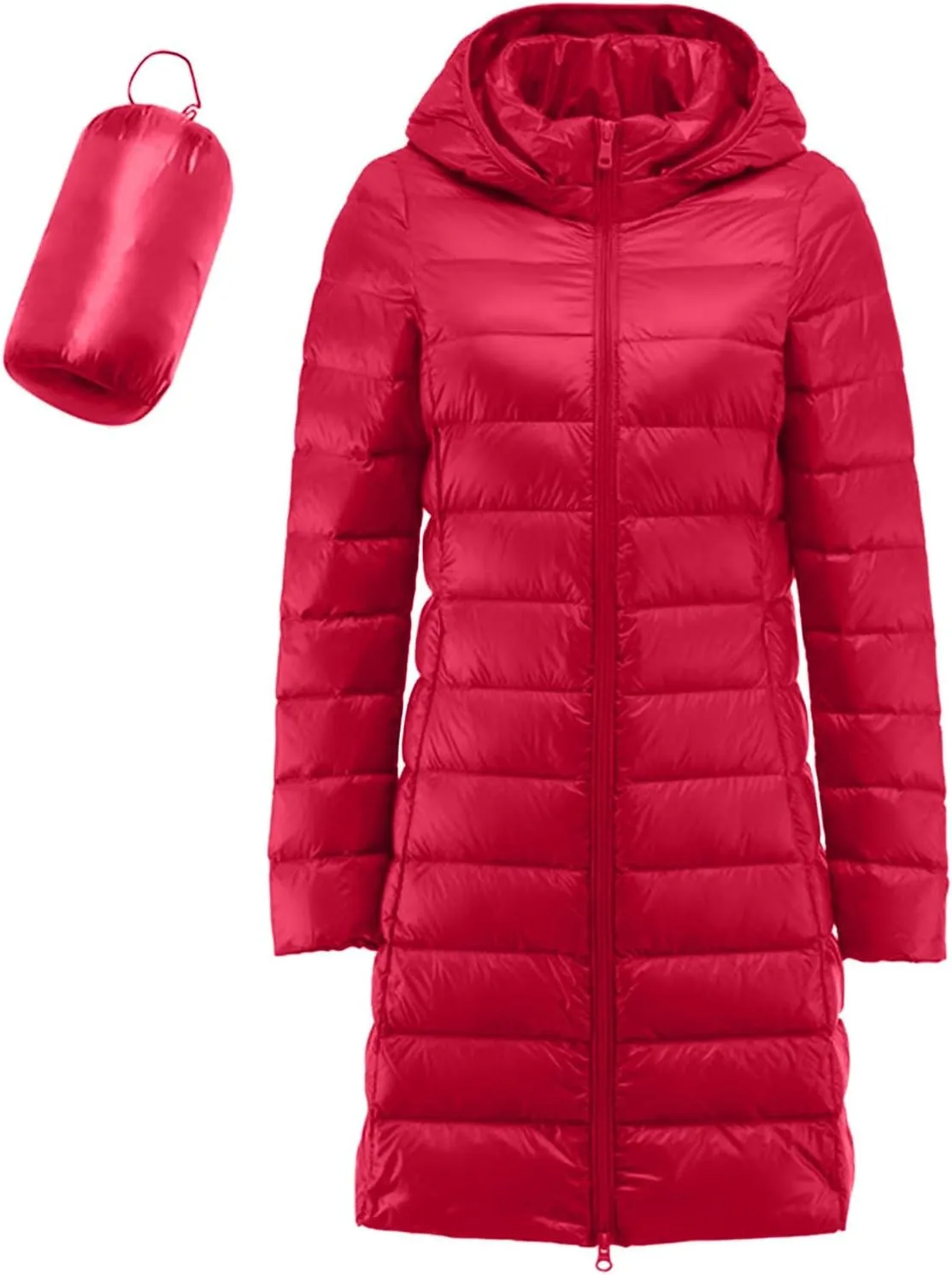 Women's Long Winter Puffer Coat Warm Packable Maxi Down Jacket Removable Hood Parka Winter Coat