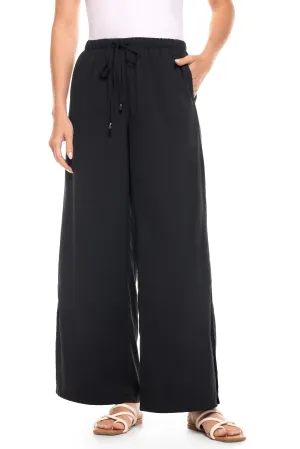 Women's Petra Wide Leg Pants  |  Black