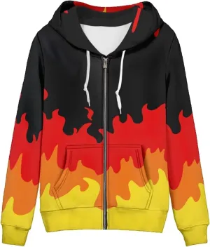 Womens Zip Up Hoodies Long Sleeve Hooded Sweatshirts Oversized Drawstring Hooded Jacket with Pockets