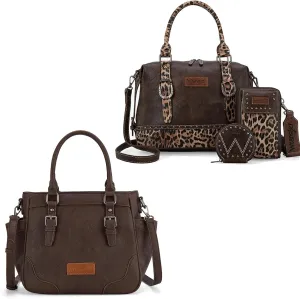 Wrangler 4Pcs Doctor Bag Set for Women Top Handle Purse Hobo Shoulder Satchel Handbags Crossbody Bag