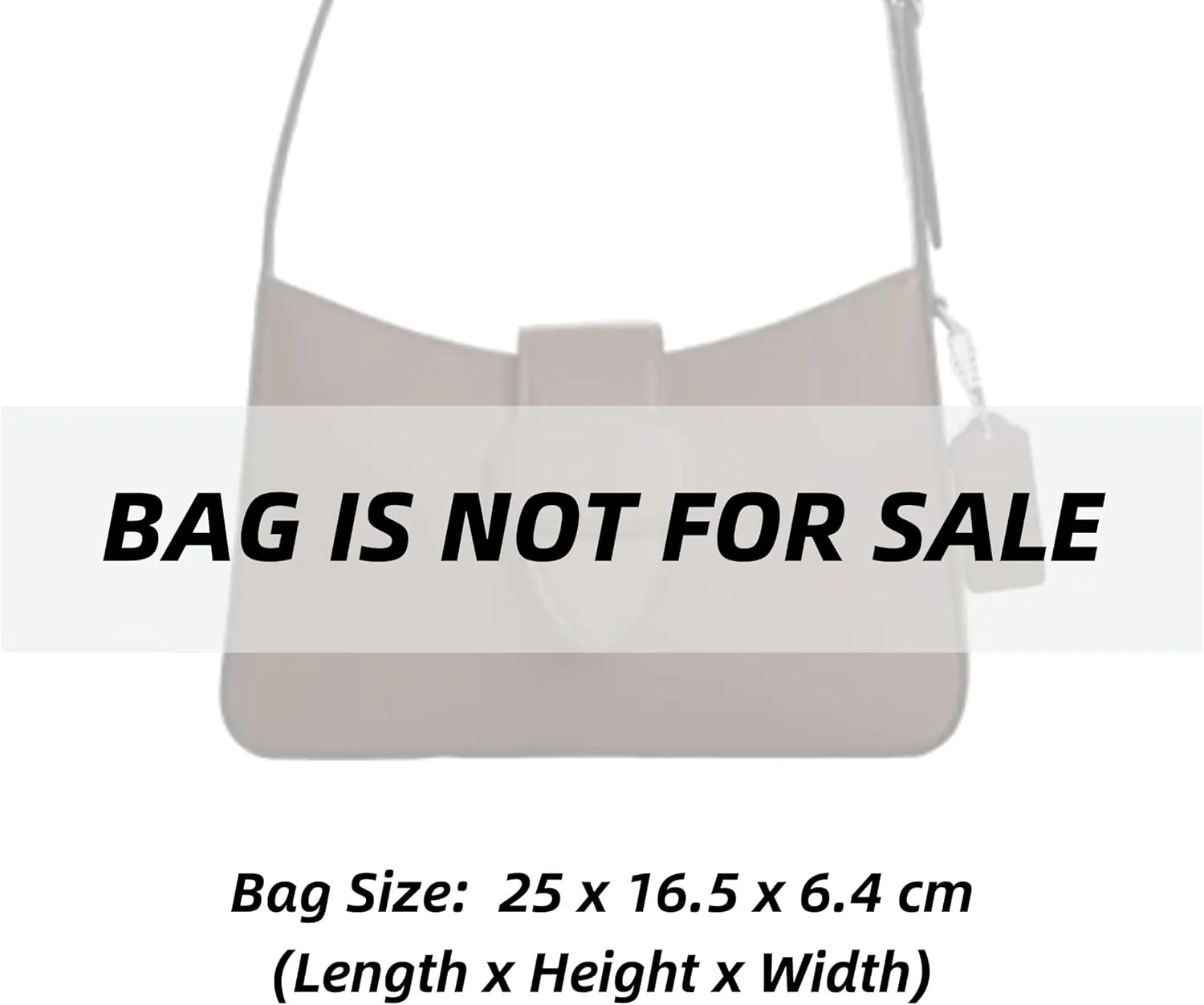 Xoppia Bag Organizer compatible with Coach Eliza Shoulder Bag. Felt Insert Liner for Women Tote Handbag. (Black, Style A: Exposure)