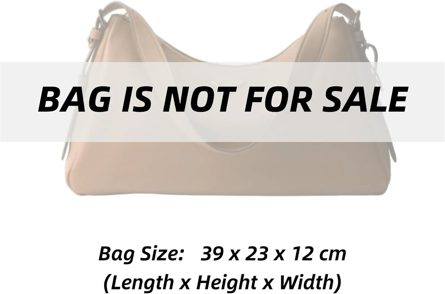 Xoppia Bag Organizer compatible with Prada Aime Large Leather Shoulder Bag. Felt Insert Liner for Women Handbag. (Brown, Style A: Exposure)