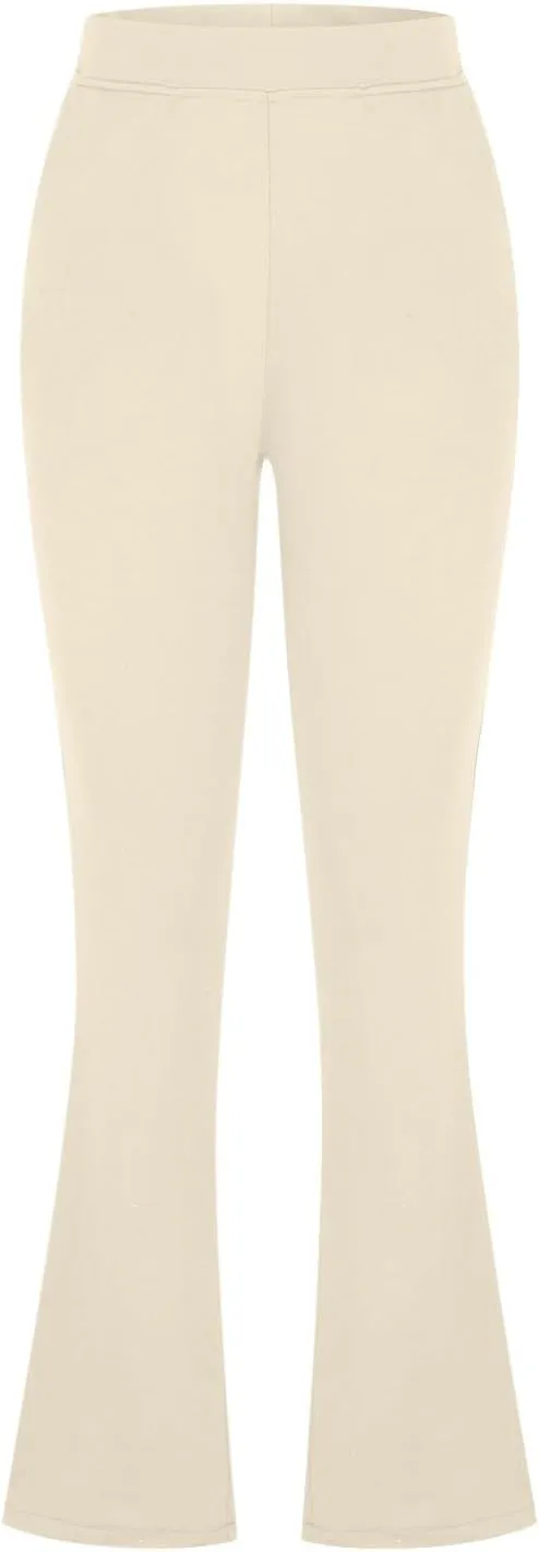 yardsong Dress Pants Women High Waisted Flare Business Casual Work Trousers Bootcut Office Pull On Slacks with Pockets