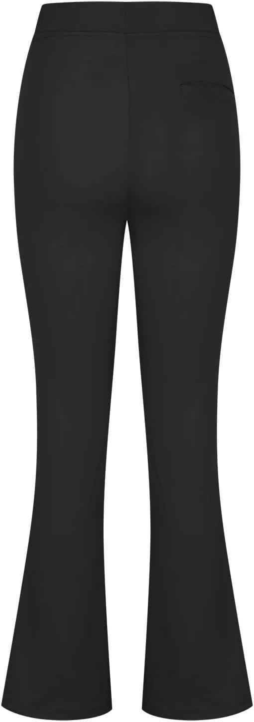 yardsong Dress Pants Women High Waisted Flare Business Casual Work Trousers Bootcut Office Pull On Slacks with Pockets