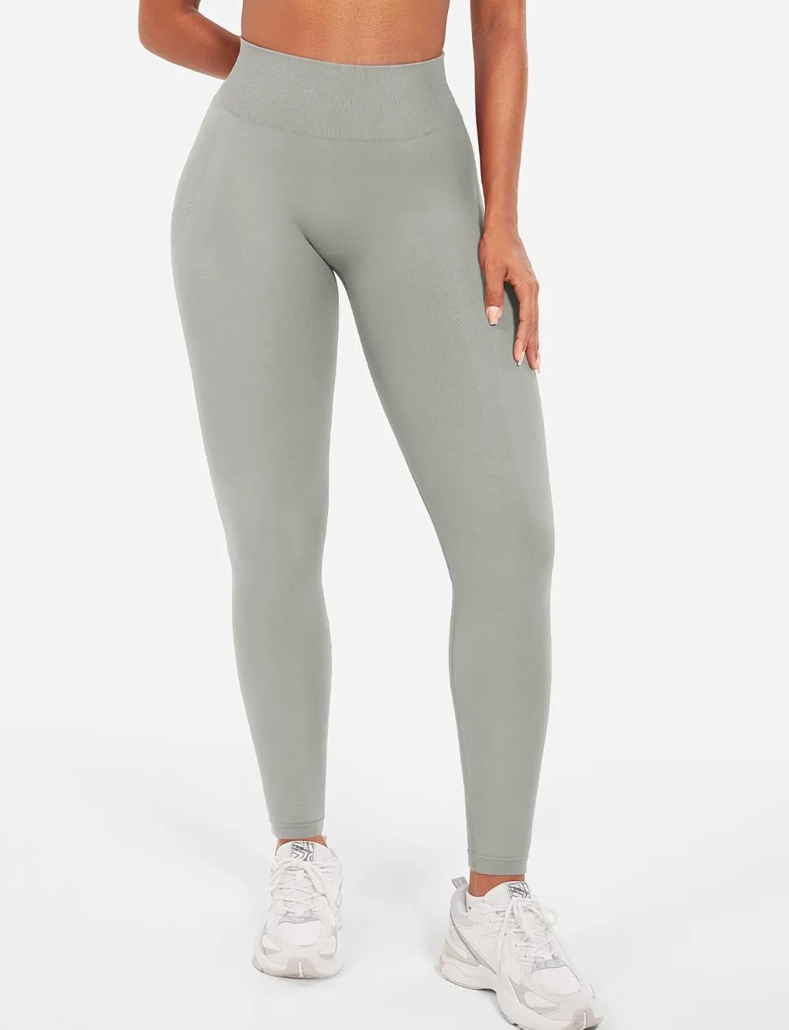 YEOREO Seamless Workout Leggings for Women Tummy Control Butt Lifting Gym Leggings Camili Impact High Waisted Yoga Pants