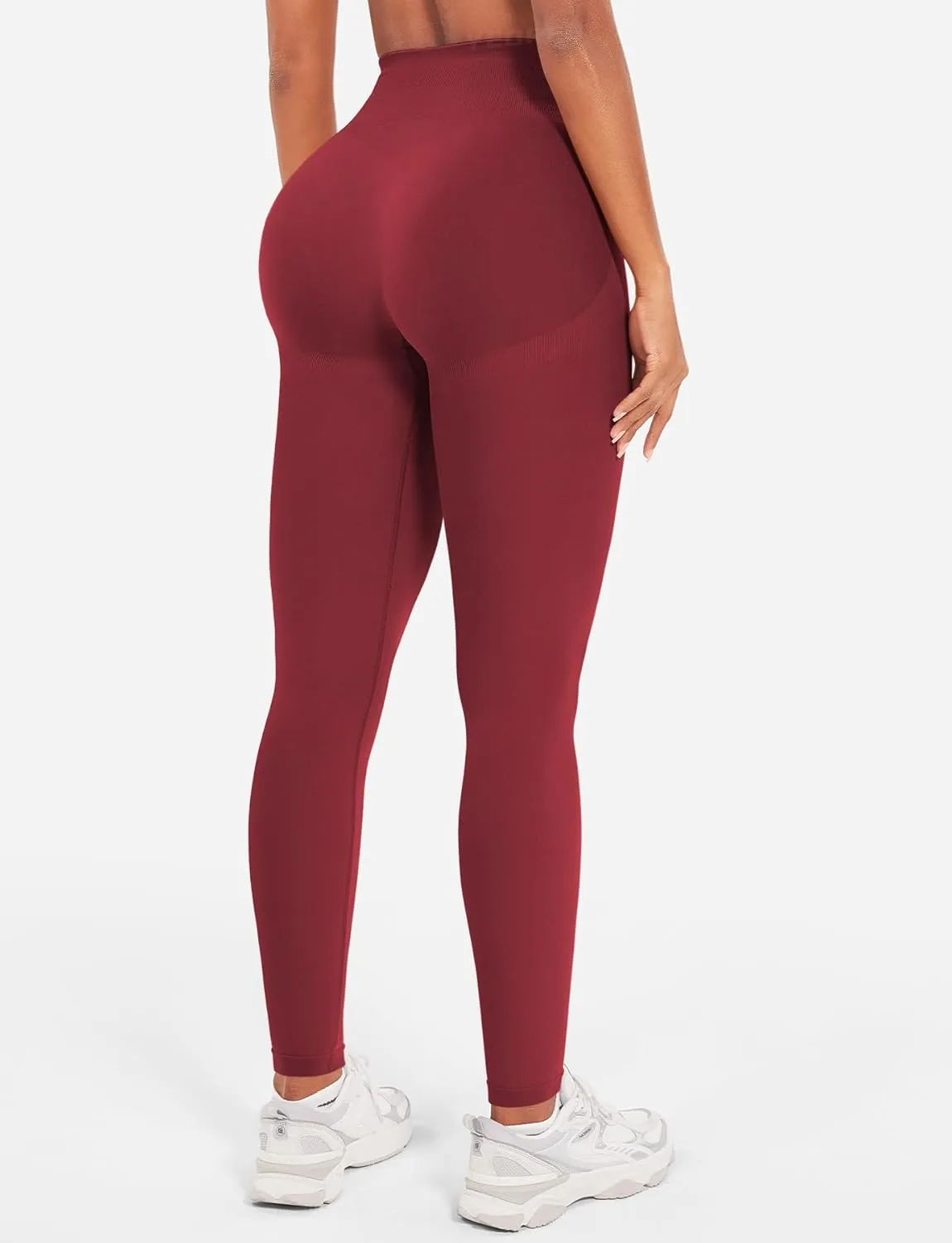 YEOREO Seamless Workout Leggings for Women Tummy Control Butt Lifting Gym Leggings Camili Impact High Waisted Yoga Pants