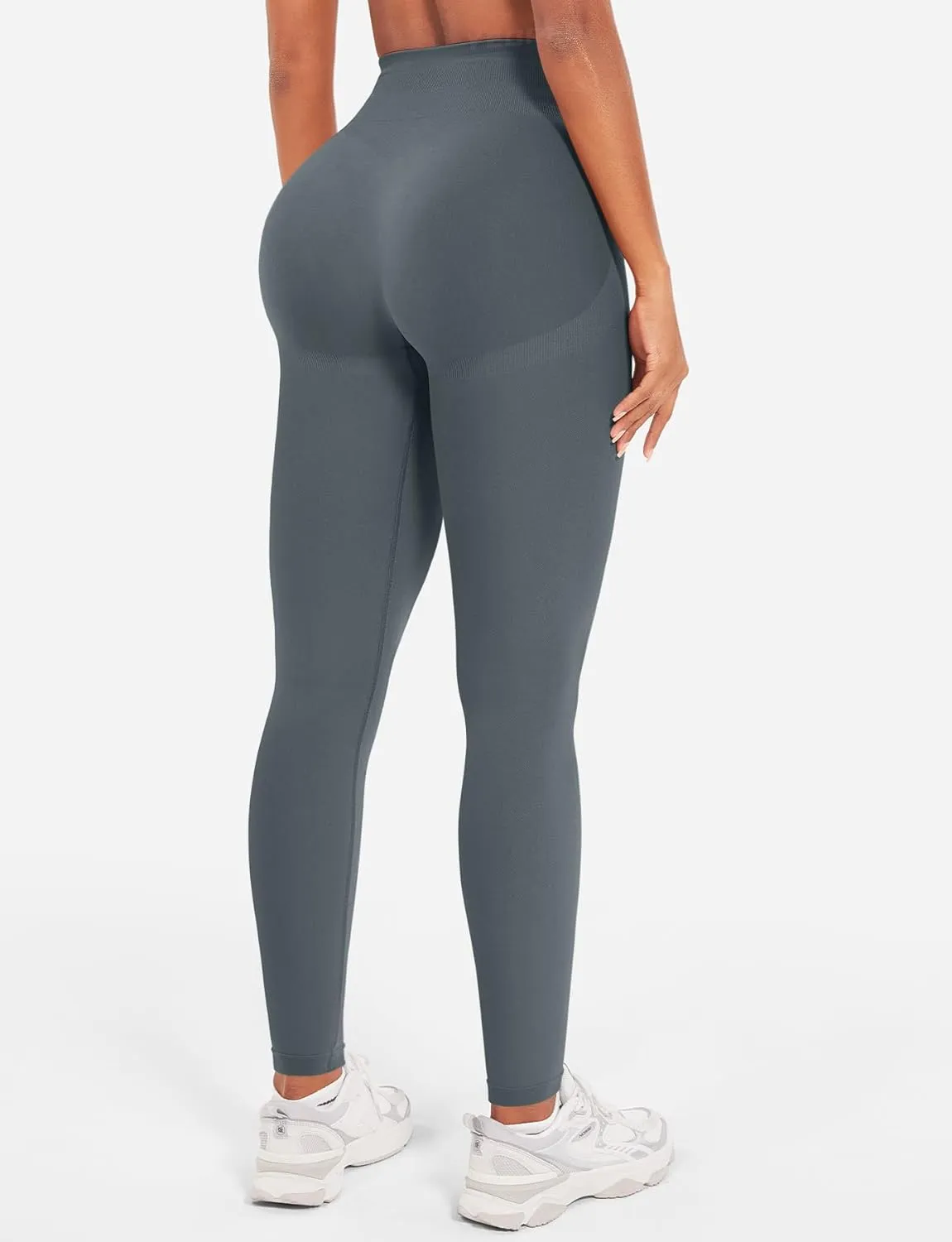 YEOREO Seamless Workout Leggings for Women Tummy Control Butt Lifting Gym Leggings Camili Impact High Waisted Yoga Pants