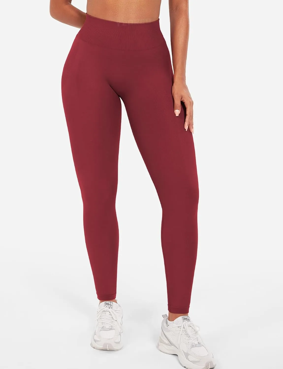 YEOREO Seamless Workout Leggings for Women Tummy Control Butt Lifting Gym Leggings Camili Impact High Waisted Yoga Pants